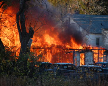 Požár domu - pojištění majetku