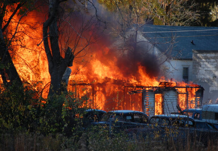 Požár domu - pojištění majetku