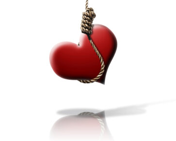 Oběšené srdce - rozvod - rozchod