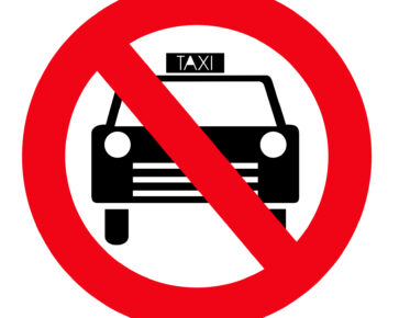 zákaz taxi