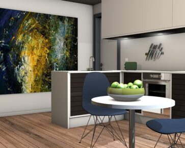 Moderní byt - interiér - kuchyň