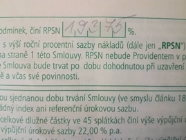 Nebankovní půjčky - RPSN