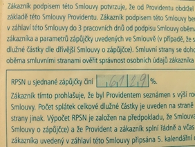 Nebankovní půjčky - RPSN